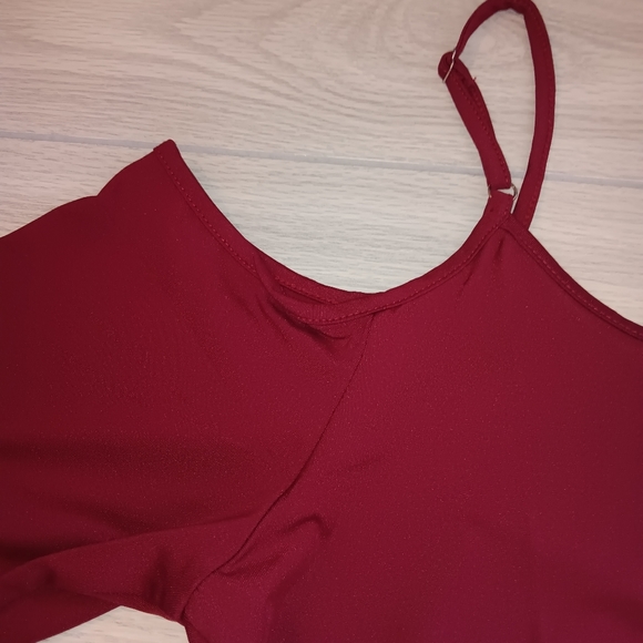 Women Solid Color Short Sleeve Off Shoulder Top And Wide Leg Pants Two-Piece Set - Picture 10 of 14